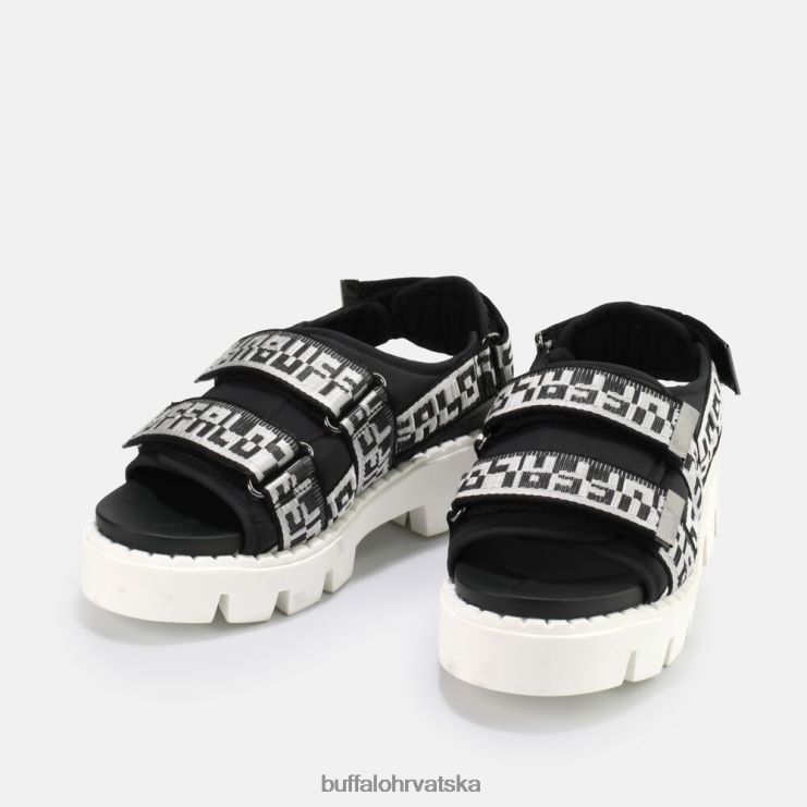 crno Buffalo raven tec slide vegan |sandale TDD6T640